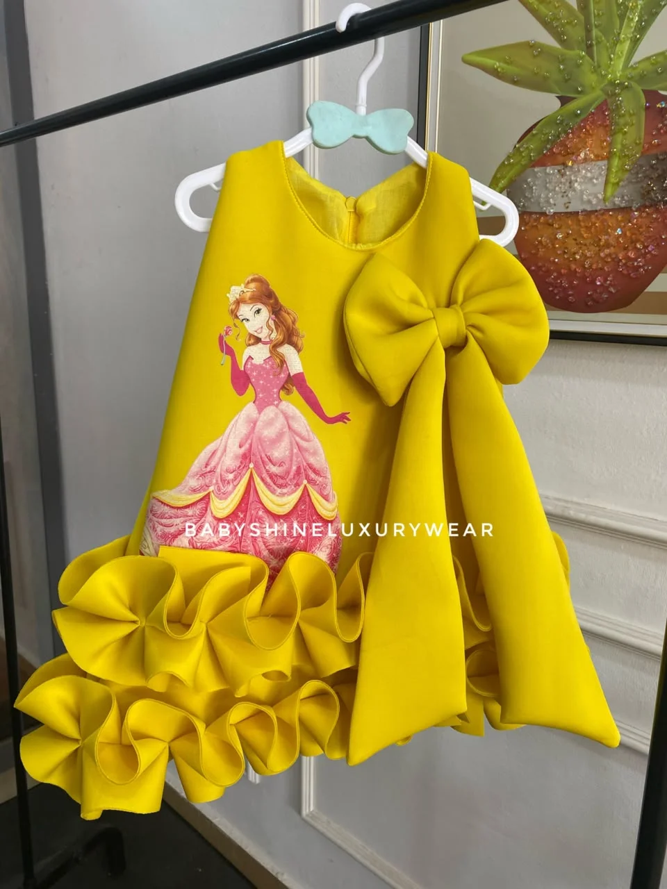 Yellow Scuba Cinderella Dress