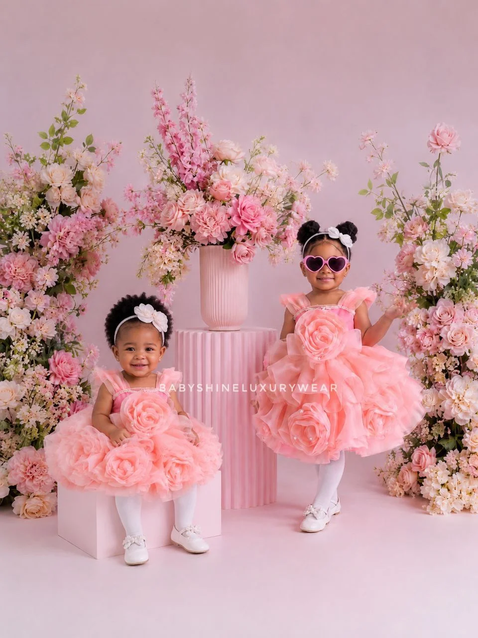 Peach Rose Dress