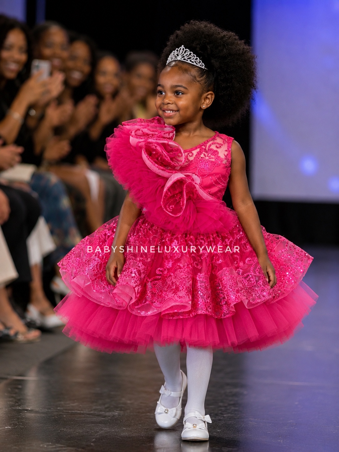 Pink Sparkle Ruffle
