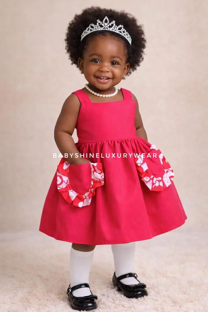 Purple Kente Pocket Dress