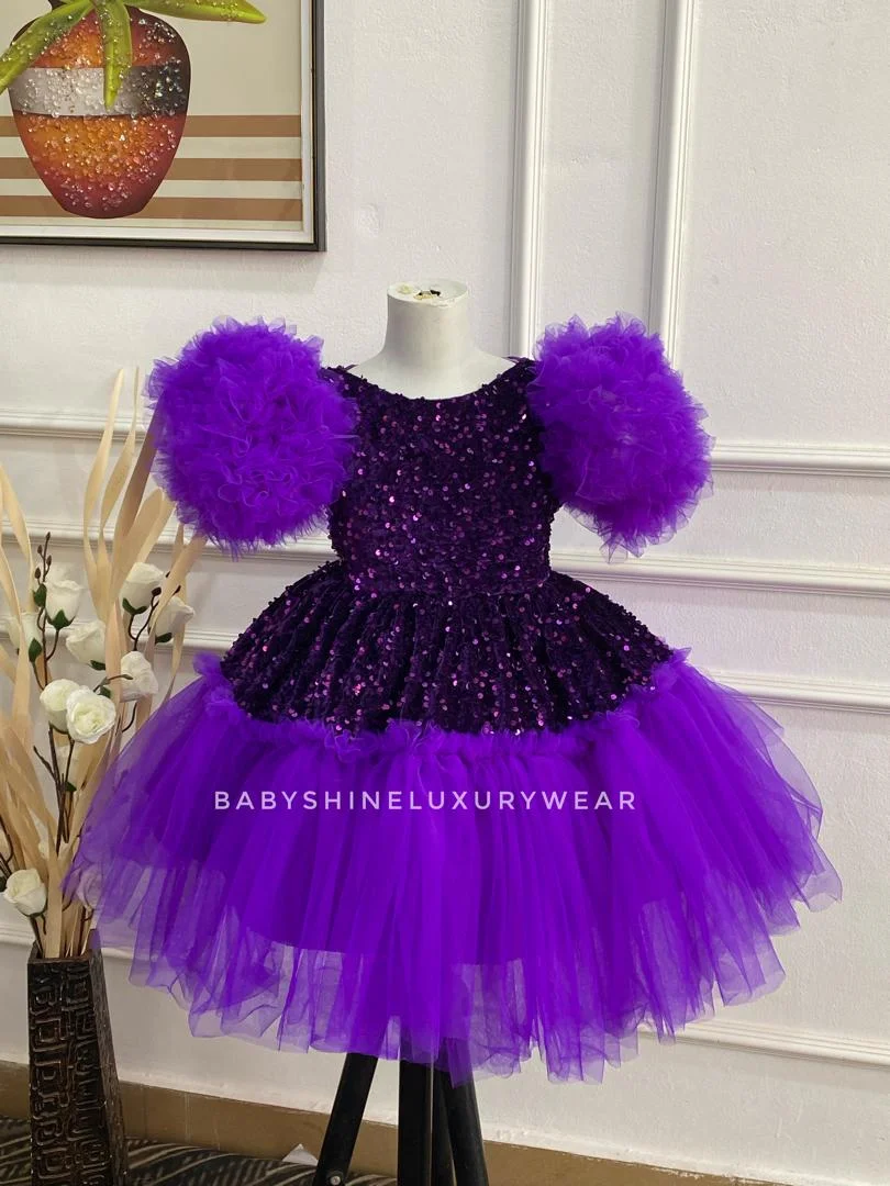 Violet Sequins Dress
