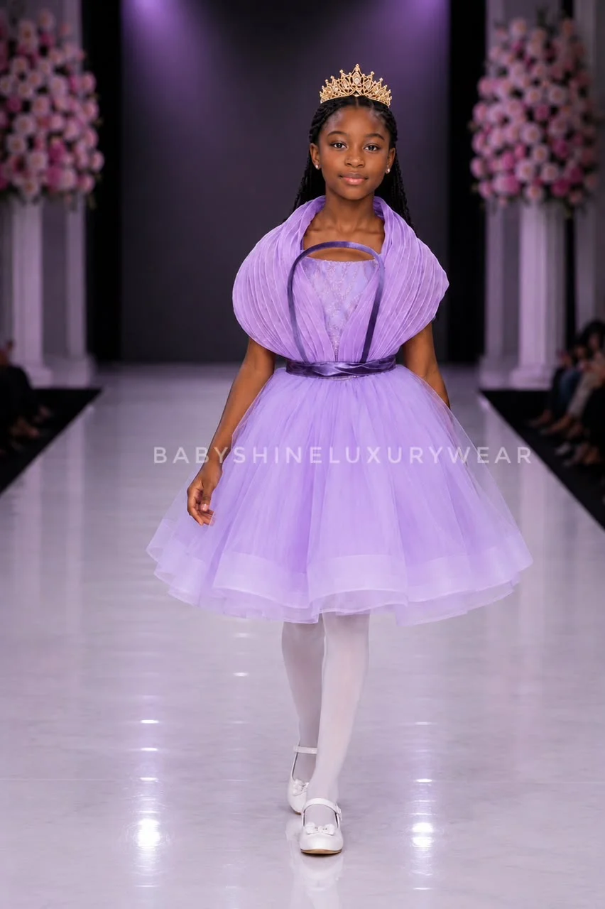 Lavender Balloon Dress