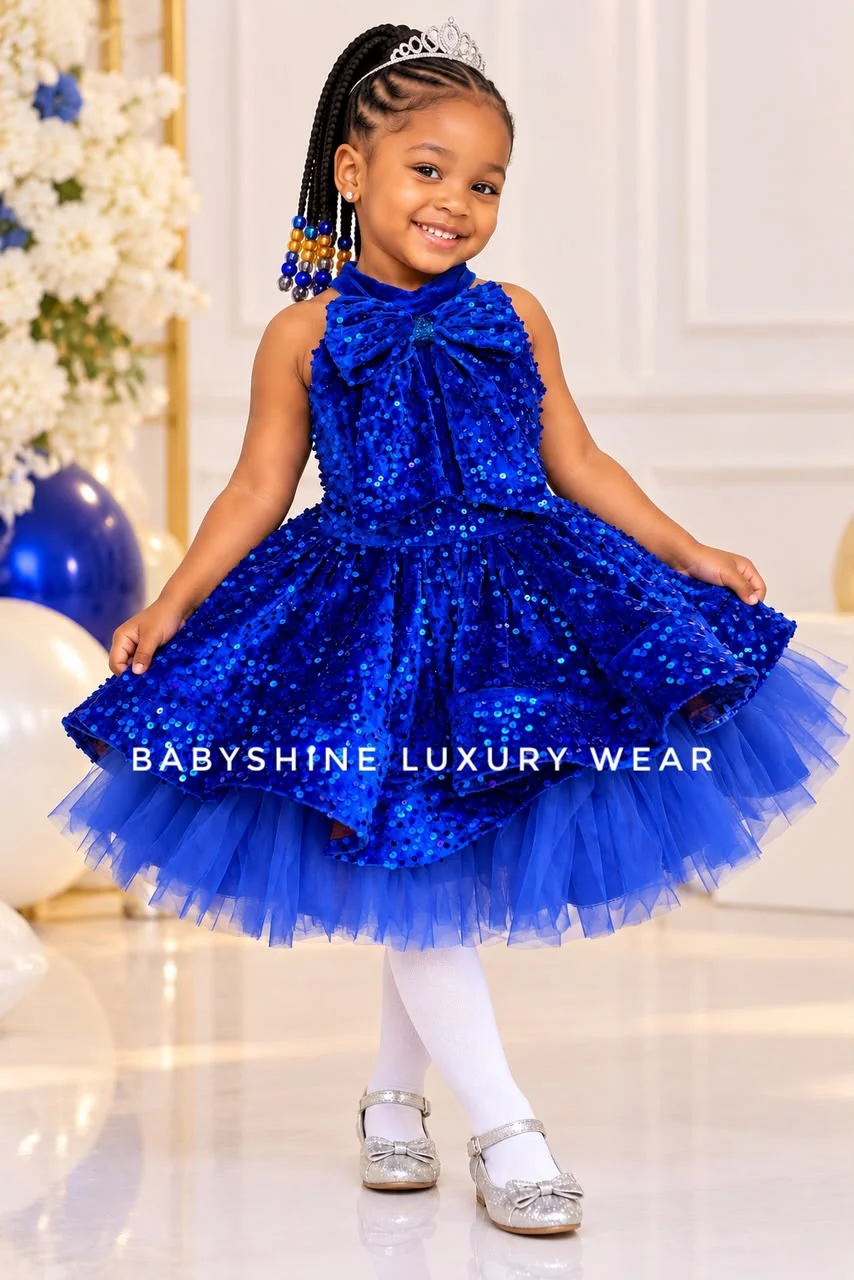 blue velvet dress