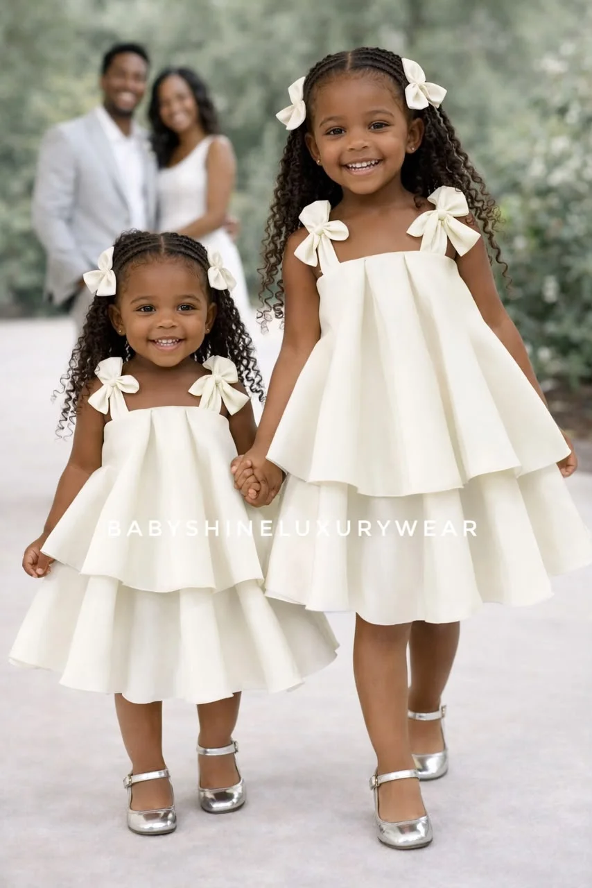 Off White Twin Sister Dress